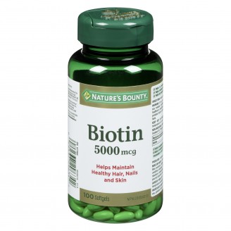 Nature's Bounty Biotin, 5000mcg - 100 Softgels
